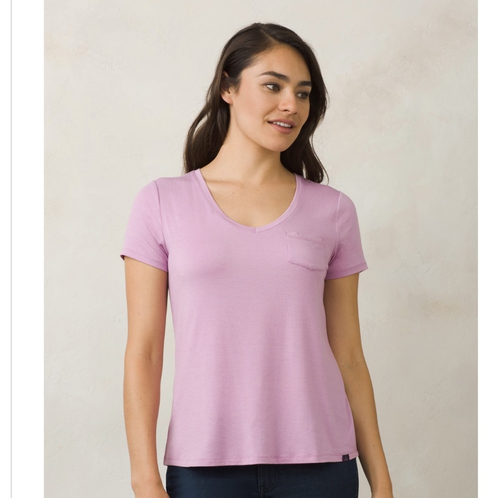 PRANA - FOUNDATION SHORT SLEEVE V-NECK - WOMEN'S